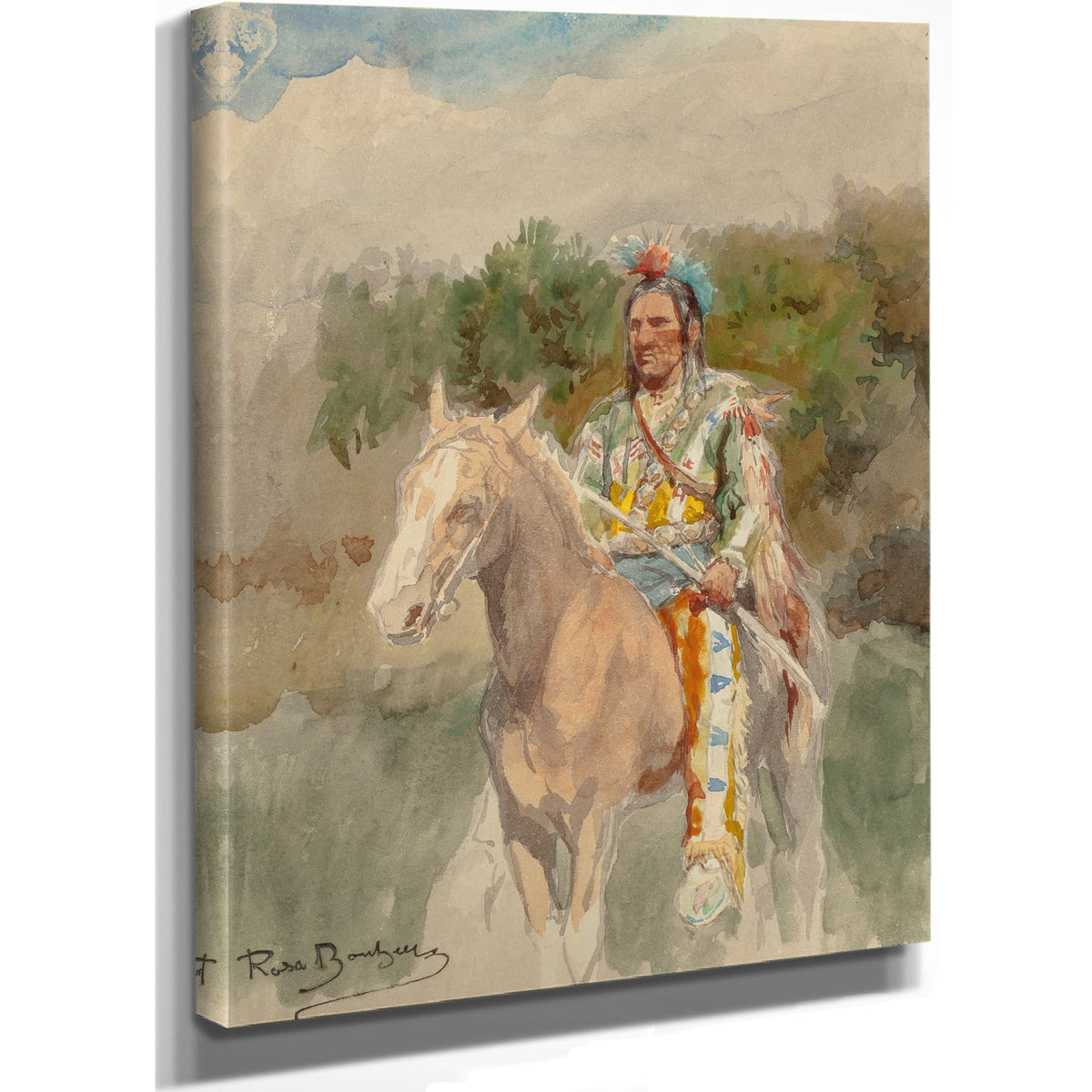 Indian On Horseback by Rosa Bonheur
