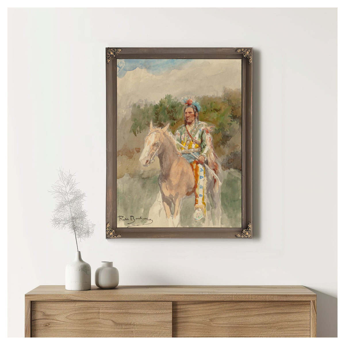 Indian On Horseback by Rosa Bonheur
