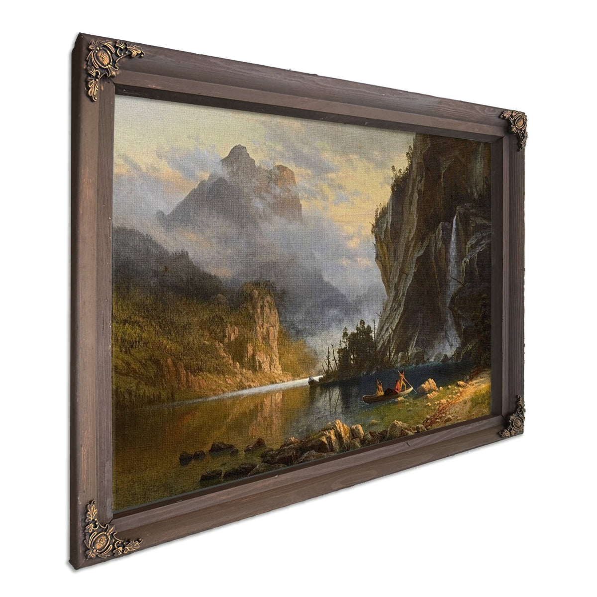 Indians Spear Fishing 1862 By Albert Bierstadt