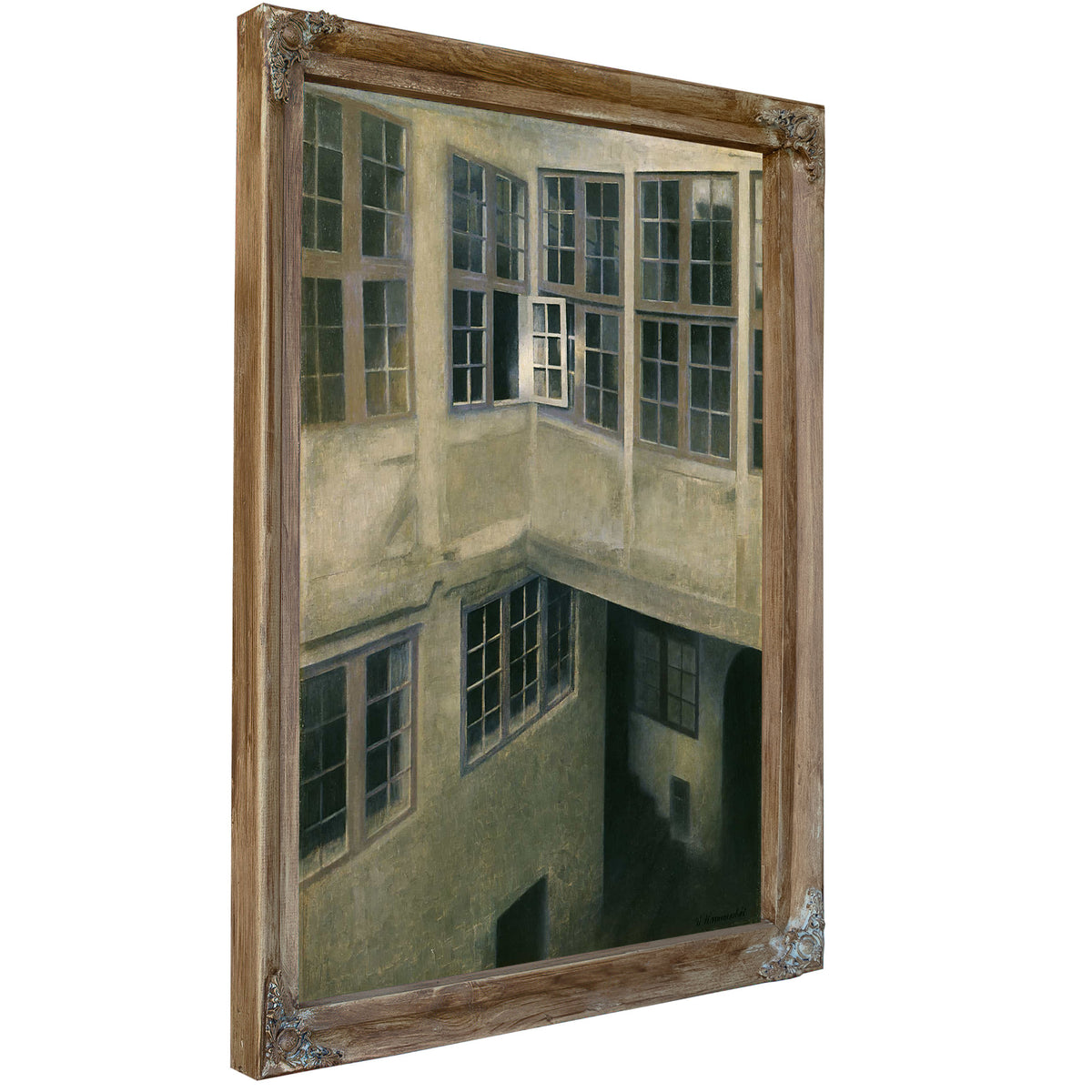 Interior Of Courtyard Strandgade by Vilhelm Hammershoi