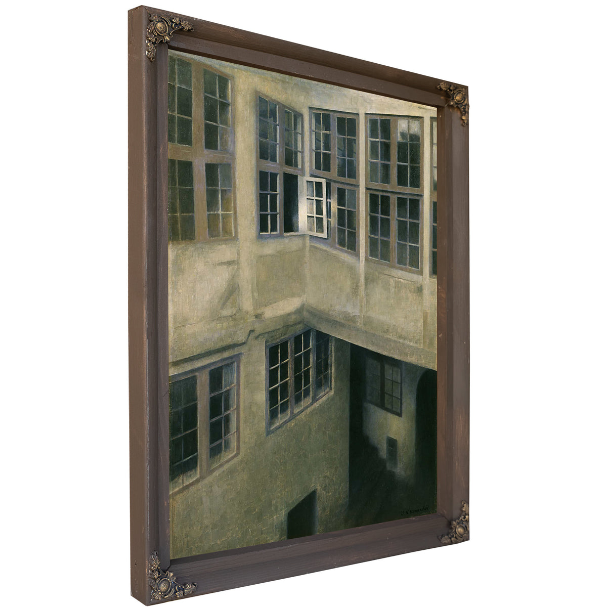 Interior Of Courtyard Strandgade by Vilhelm Hammershoi