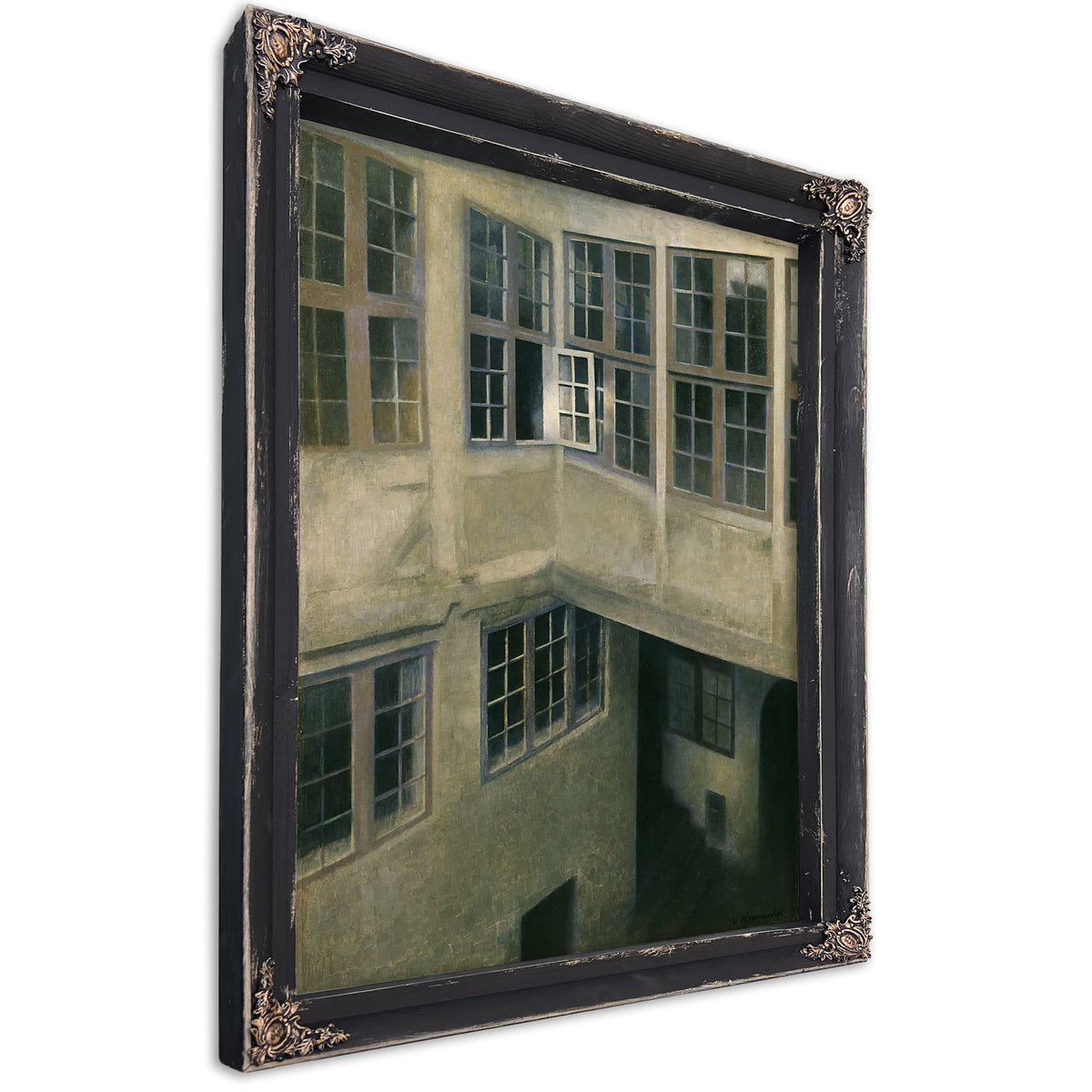 Interior Of Courtyard Strandgade by Vilhelm Hammershoi