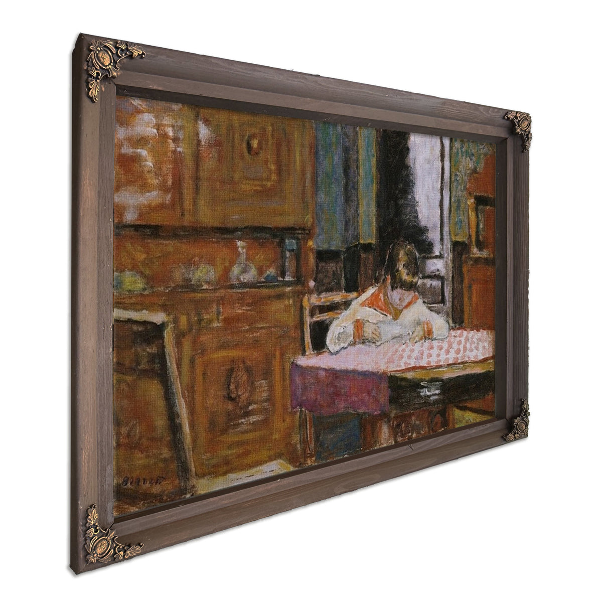 Interior With Boy By Pierre Bonnard