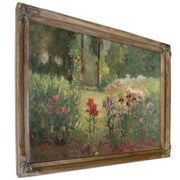 Iris & Trees (In The Flower Garden) By Theodore Clement Steele