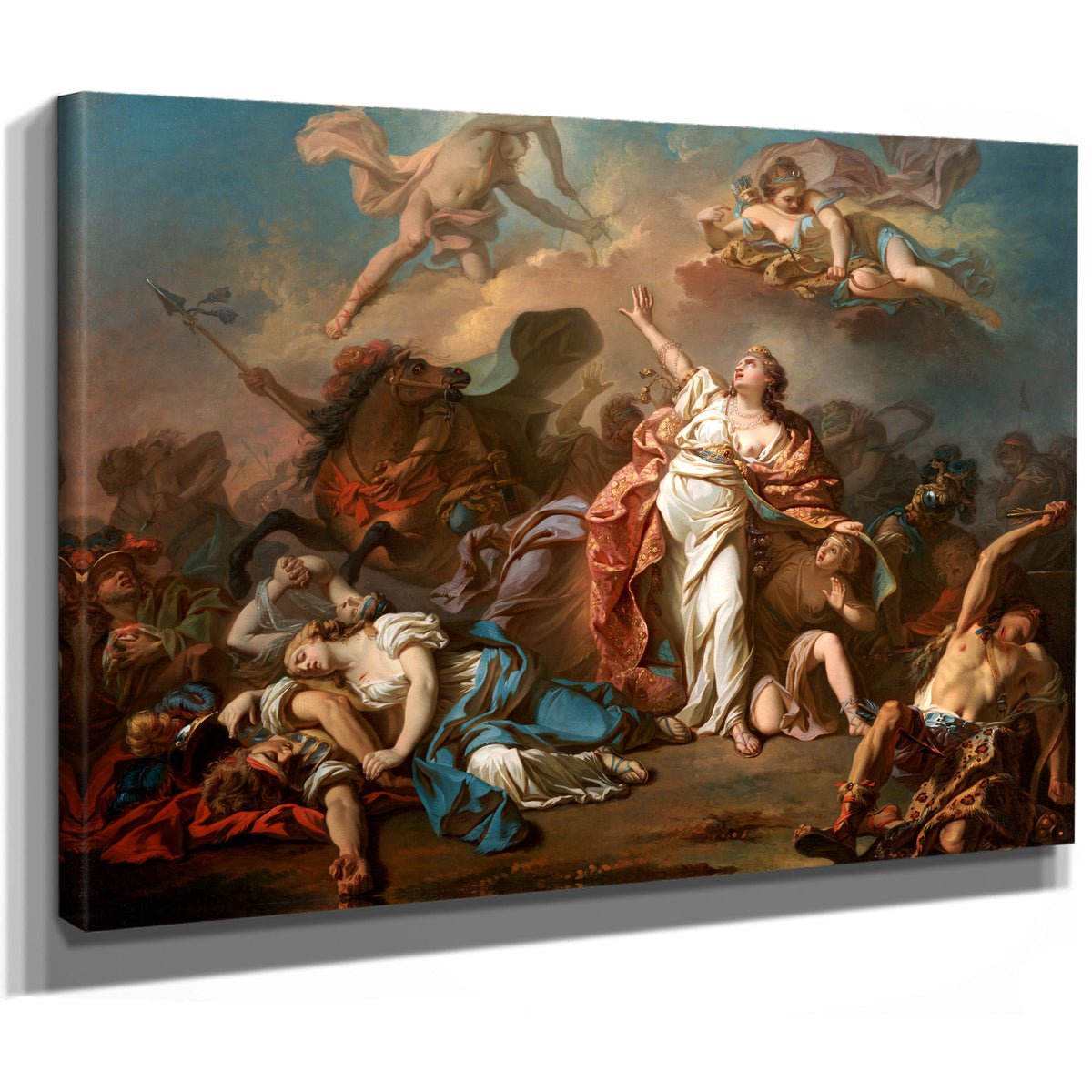 Apollo Diana Attacking Children Niobe By Jacques Louis David