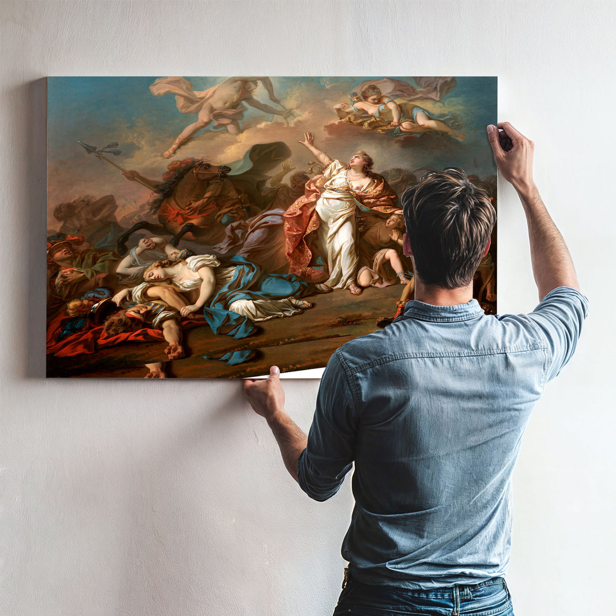 Apollo Diana Attacking Children Niobe By Jacques Louis David