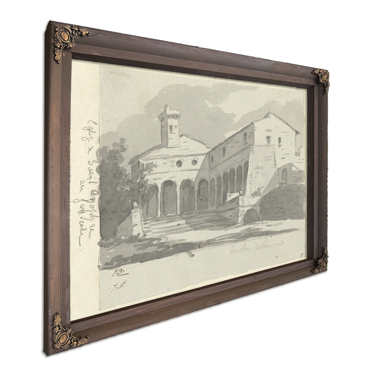 Church Sant Onofrio Rome 1775 80 By Jacques Louis David