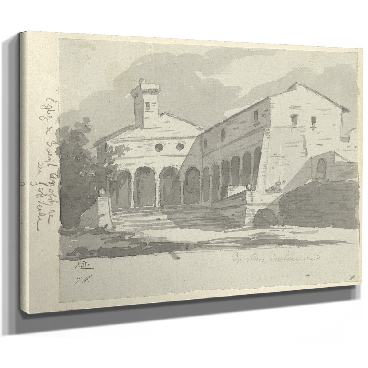Church Sant Onofrio Rome 1775 80 By Jacques Louis David