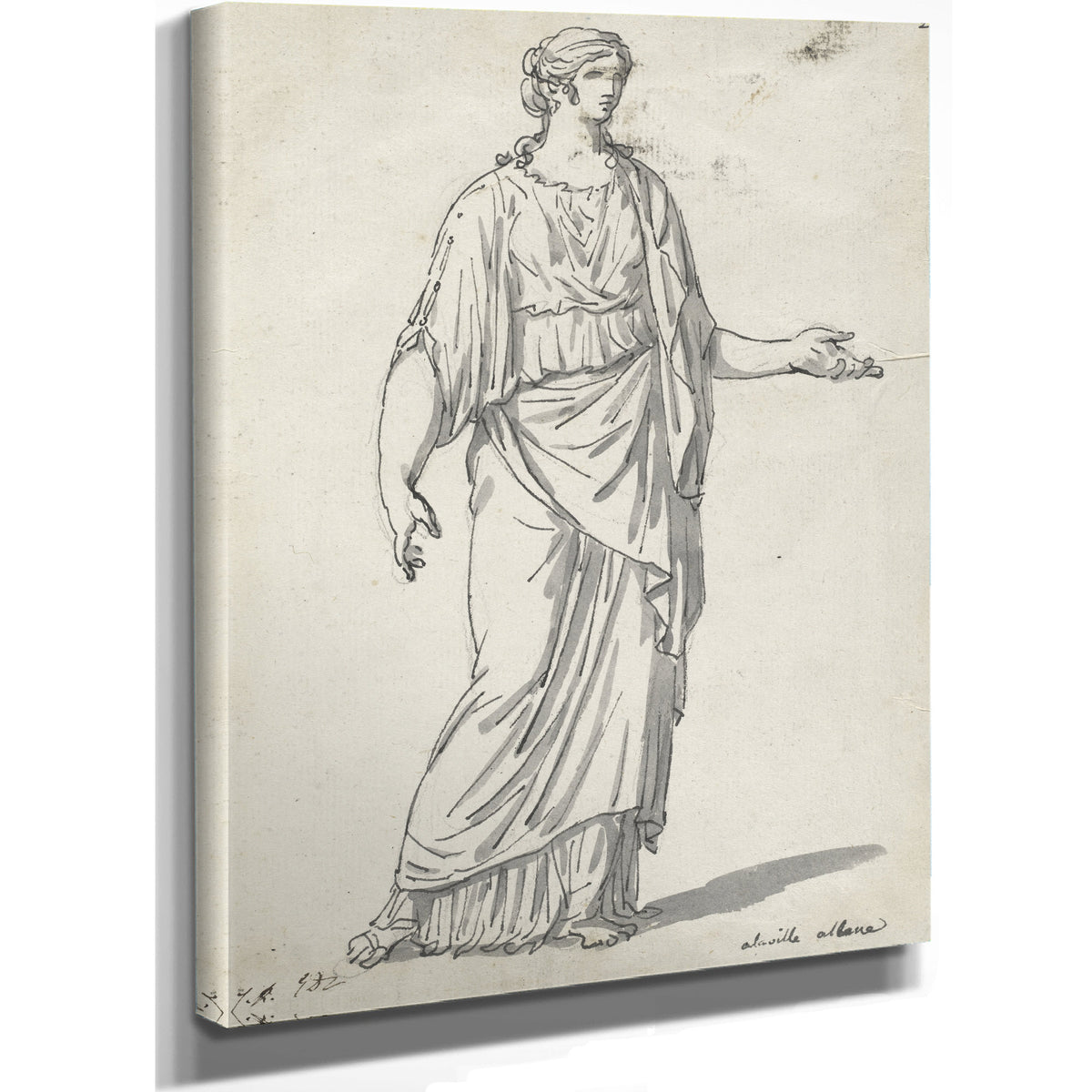 Classical Sculpture a Woman an By Jacques Louis David