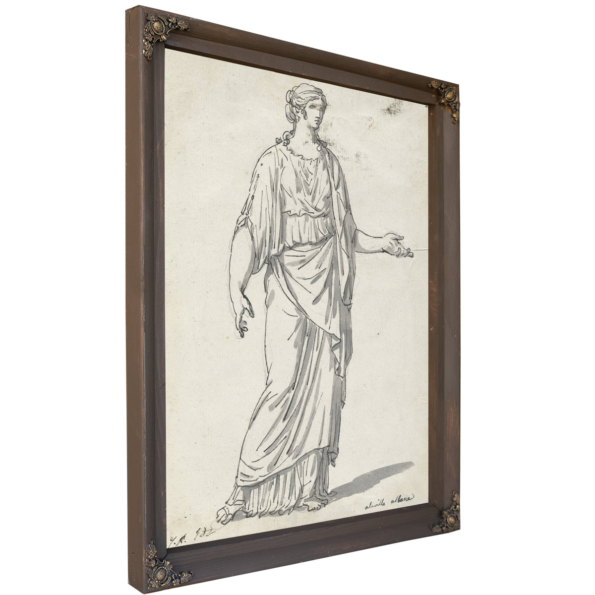 Classical Sculpture a Woman an By Jacques Louis David