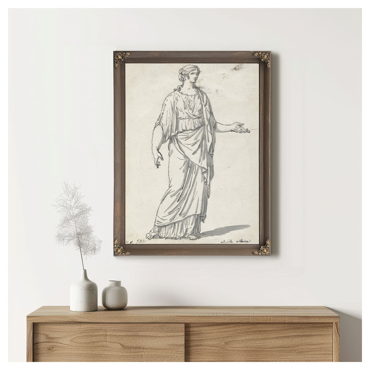 Classical Sculpture a Woman an By Jacques Louis David