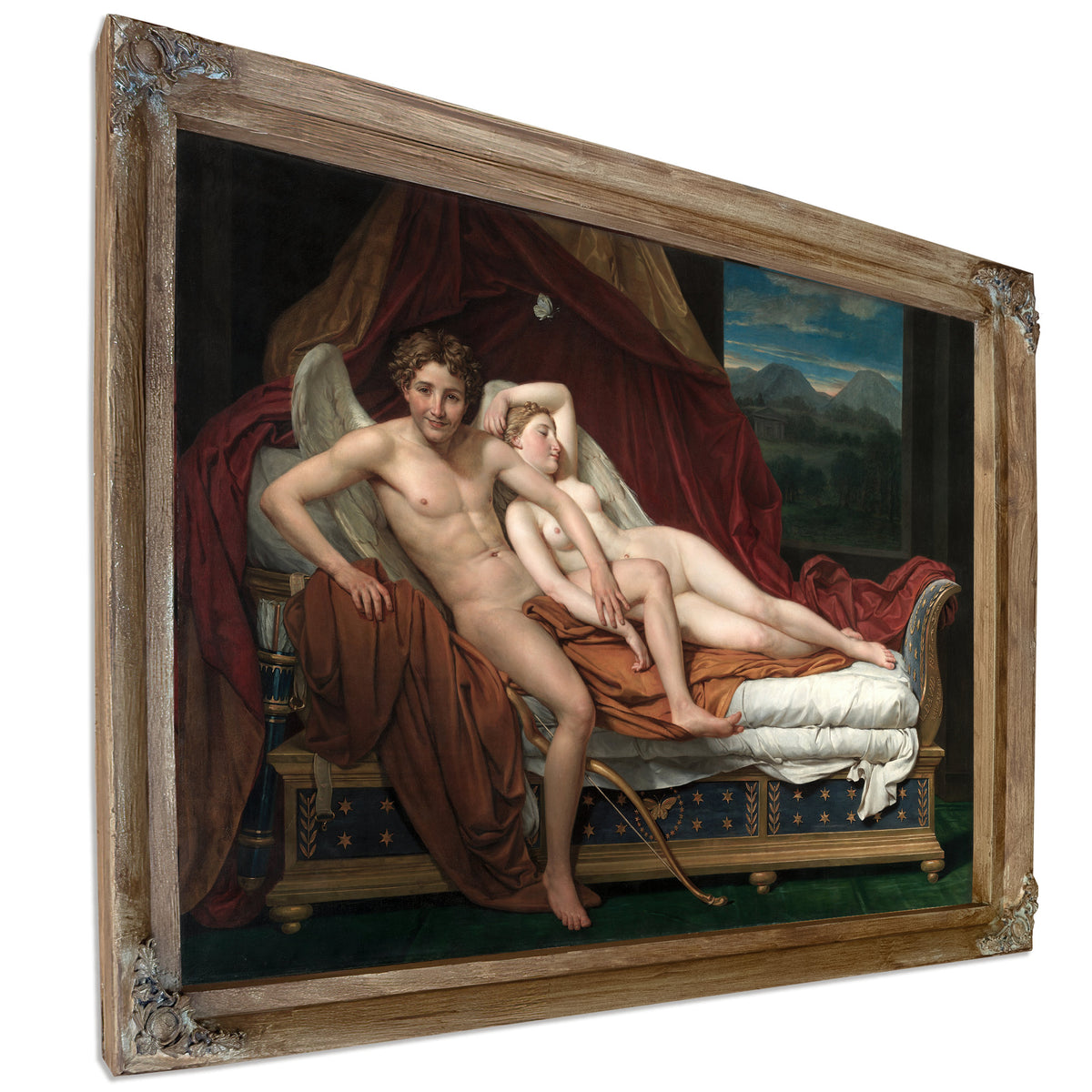 Cupid Psyche 1817 By Jacques Louis David
