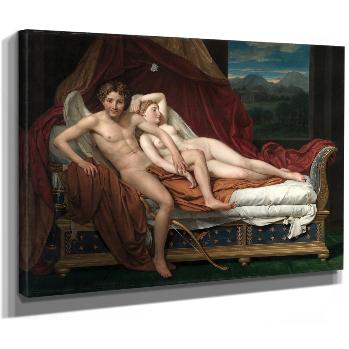 Cupid Psyche 1817 By Jacques Louis David