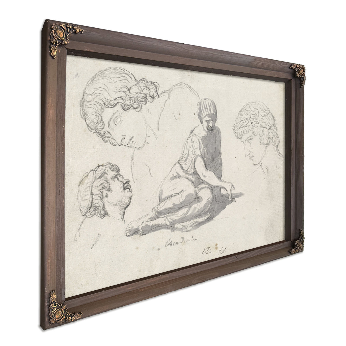 Dice Thrower Other Studies After By Jacques Louis David