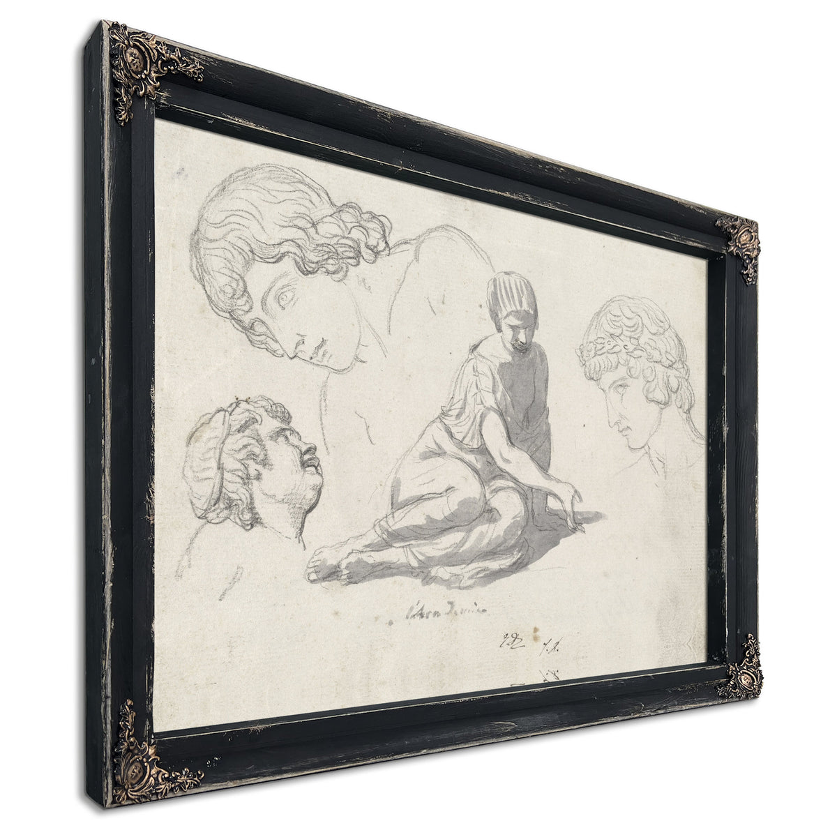 Dice Thrower Other Studies After By Jacques Louis David