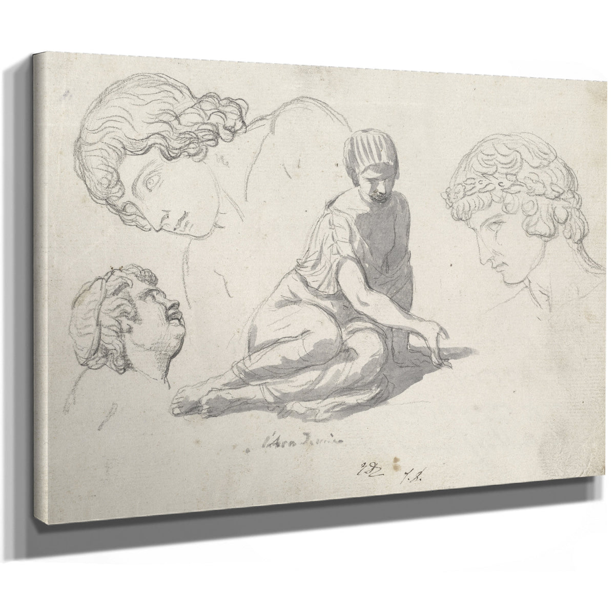 Dice Thrower Other Studies After By Jacques Louis David
