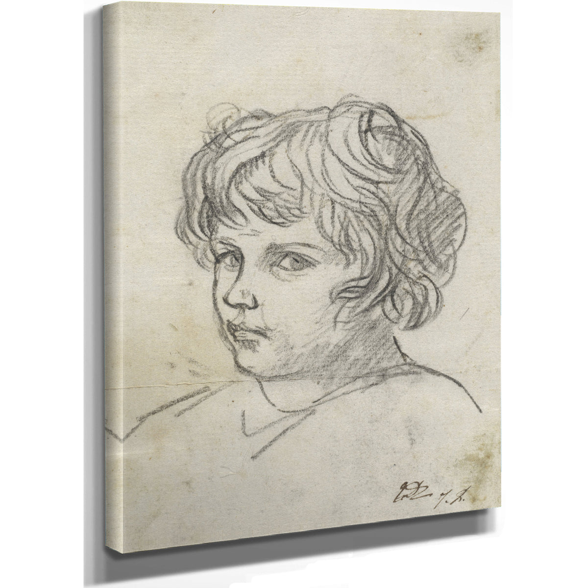 Head a Boy 1775 80 By Jacques Louis David