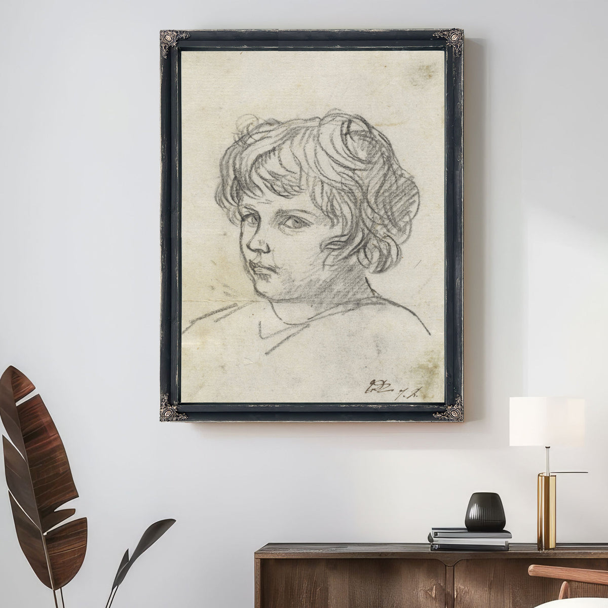 Head a Boy 1775 80 By Jacques Louis David