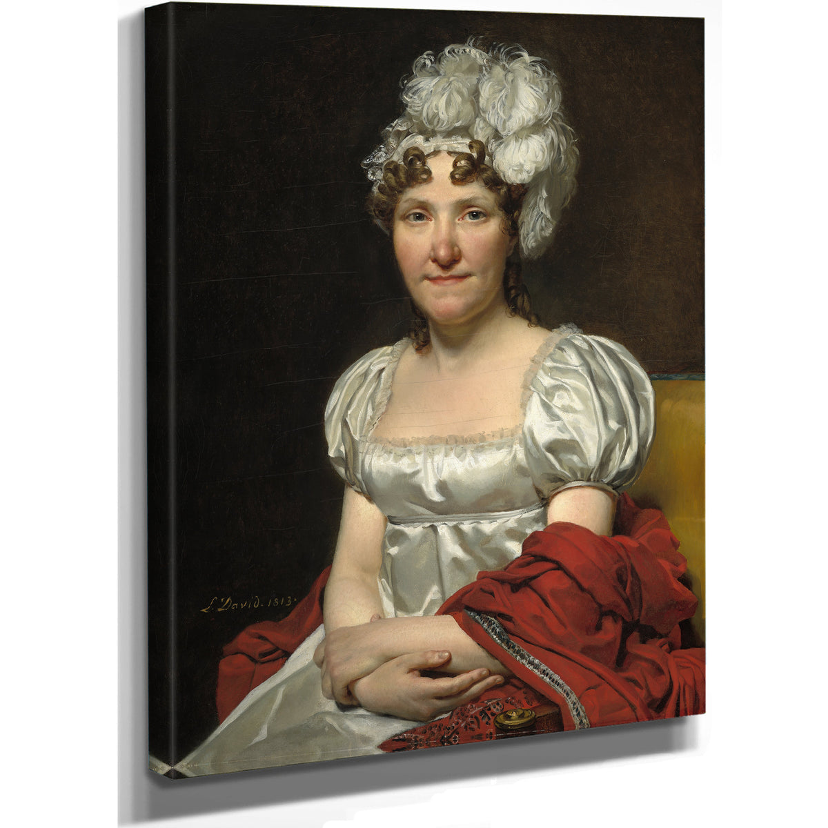 Madame David 1813 By Jacques Louis David