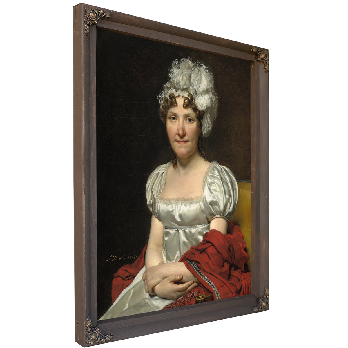 Madame David 1813 By Jacques Louis David