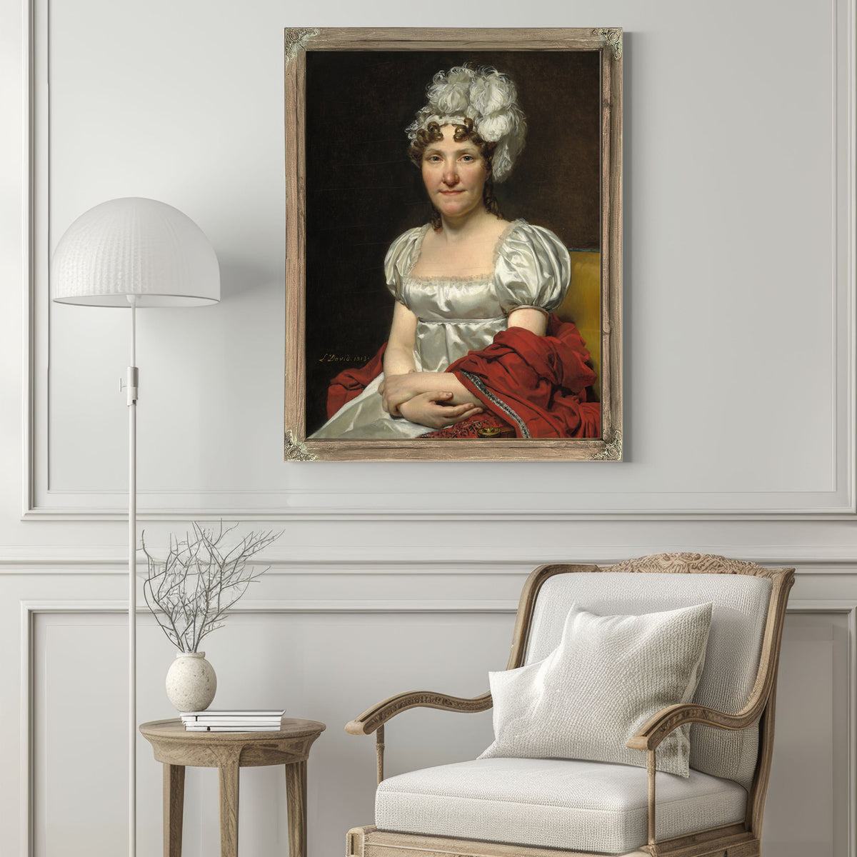 Madame David 1813 By Jacques Louis David