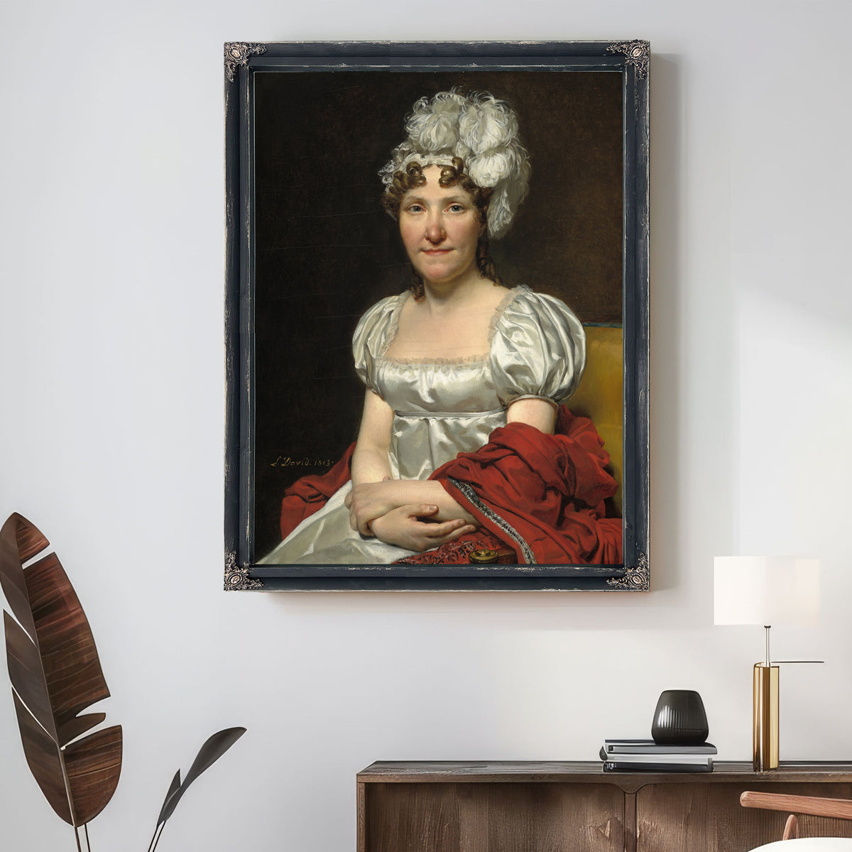 Madame David 1813 By Jacques Louis David