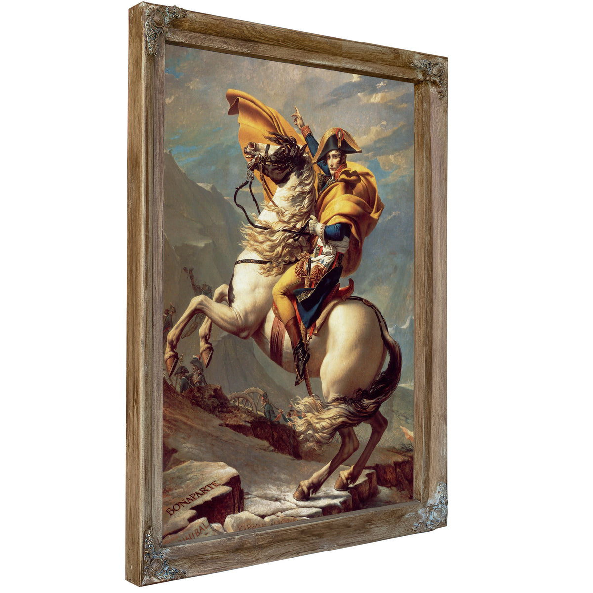 Napoleon Crossing Alps 1800 By Jacques Louis David