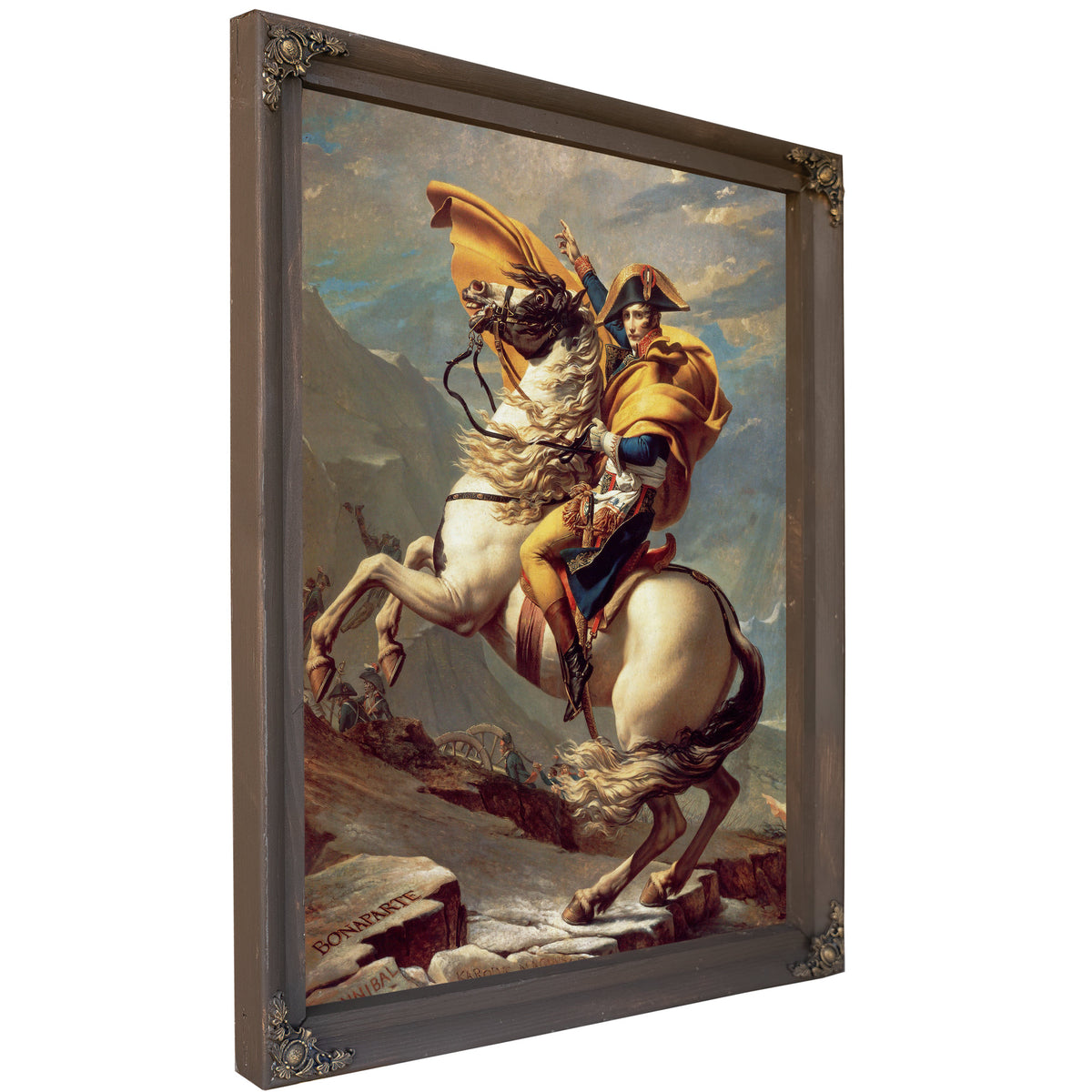 Napoleon Crossing Alps 1800 By Jacques Louis David