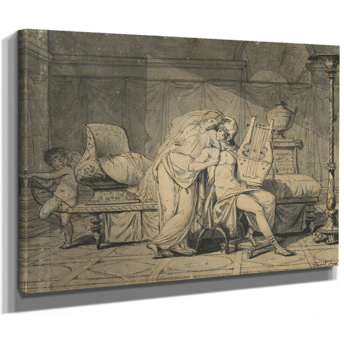 Paris Helen 1786 By Jacques Louis David