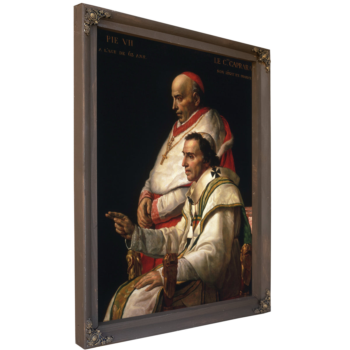 Portrait Pope Pius Vii Cardinal By Jacques Louis David
