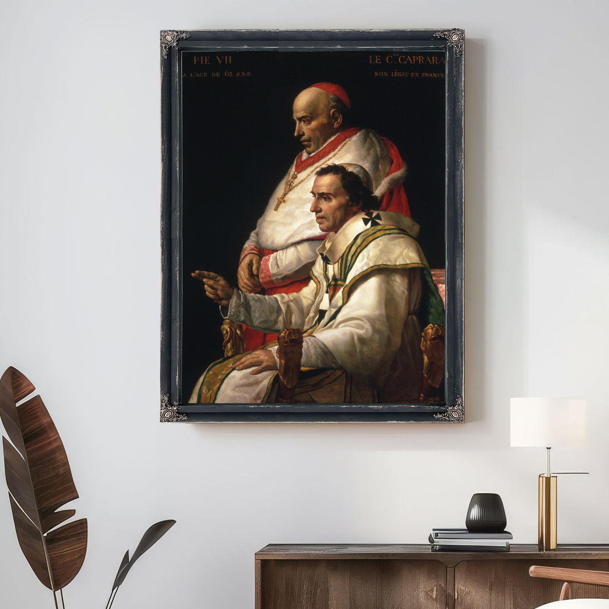 Portrait Pope Pius Vii Cardinal By Jacques Louis David