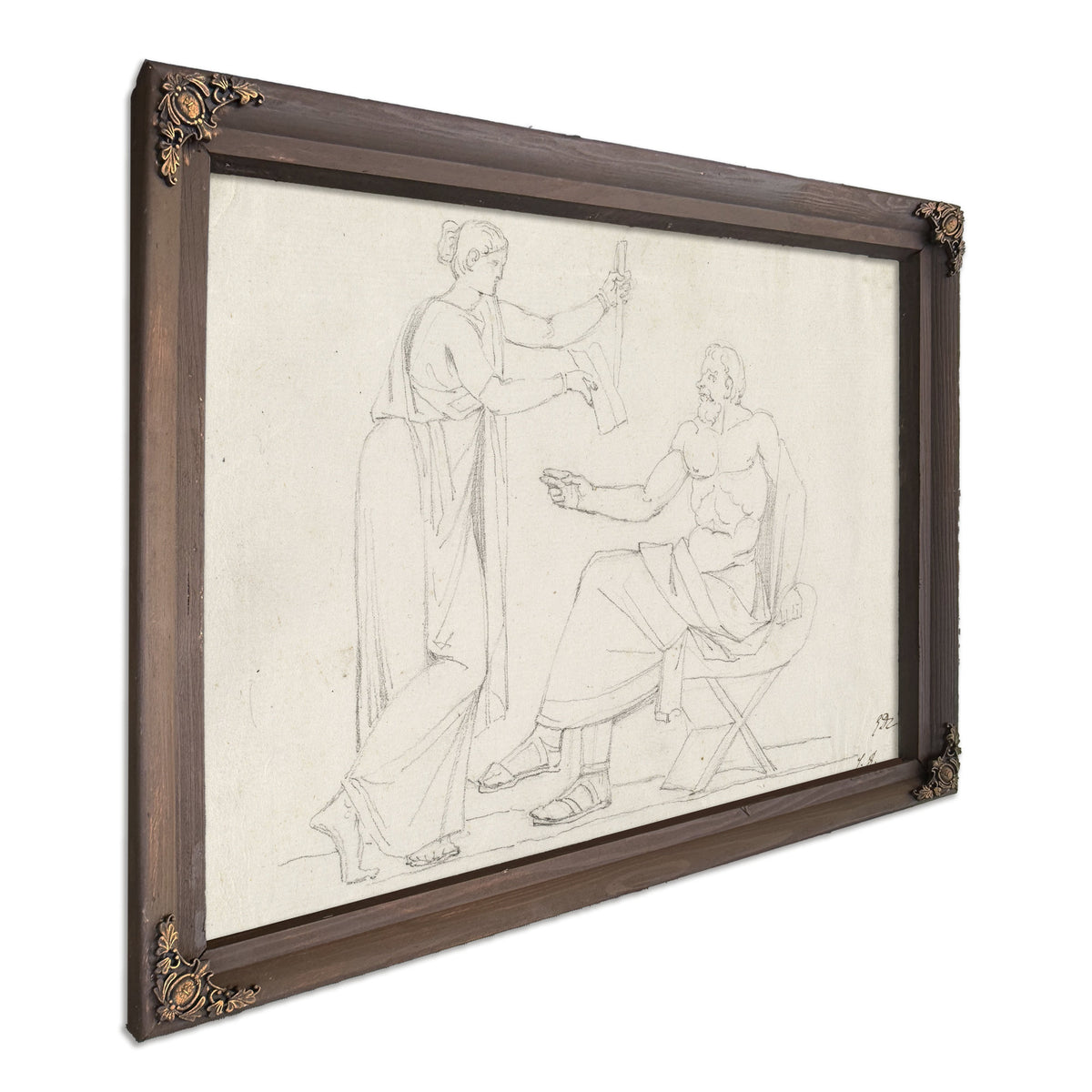 Socrates Diotime 1775 80 By Jacques Louis David