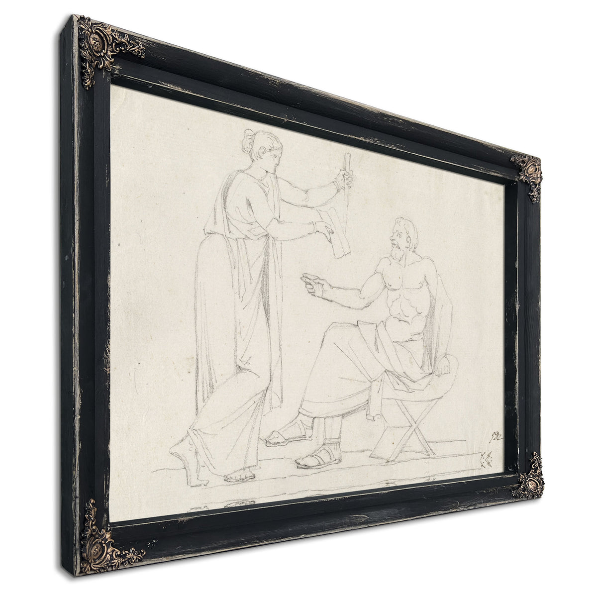 Socrates Diotime 1775 80 By Jacques Louis David