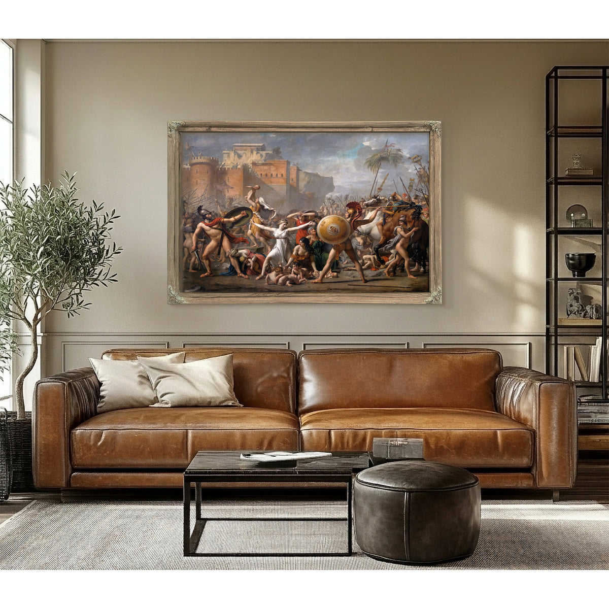 The Intervention the Sabine Women 1799 By Jacques Louis David