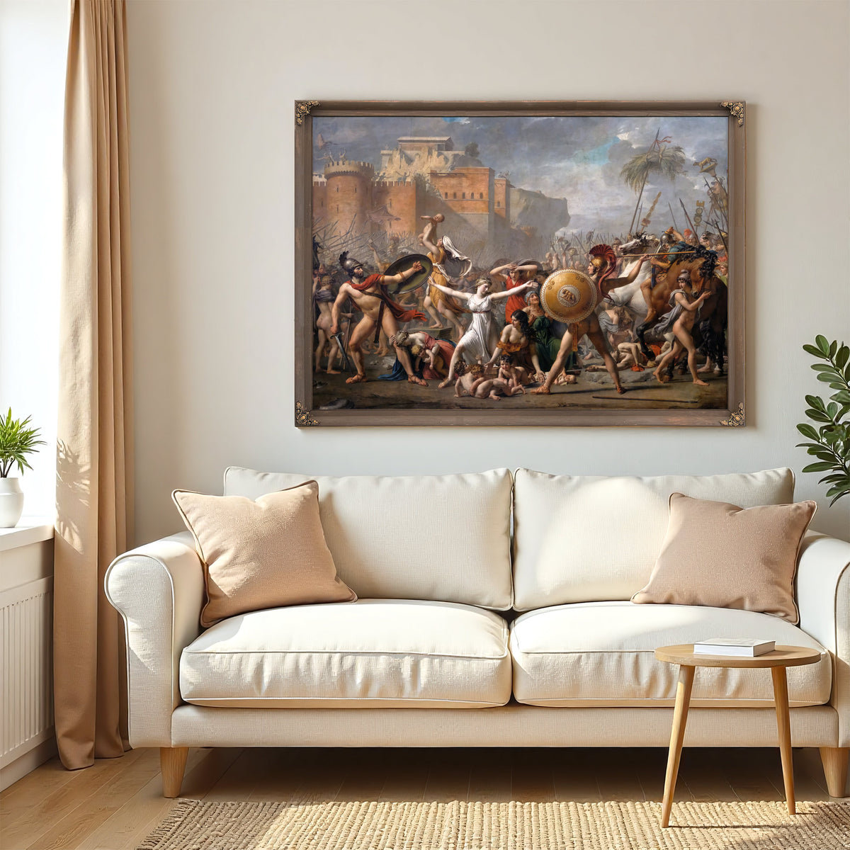 The Intervention the Sabine Women 1799 By Jacques Louis David