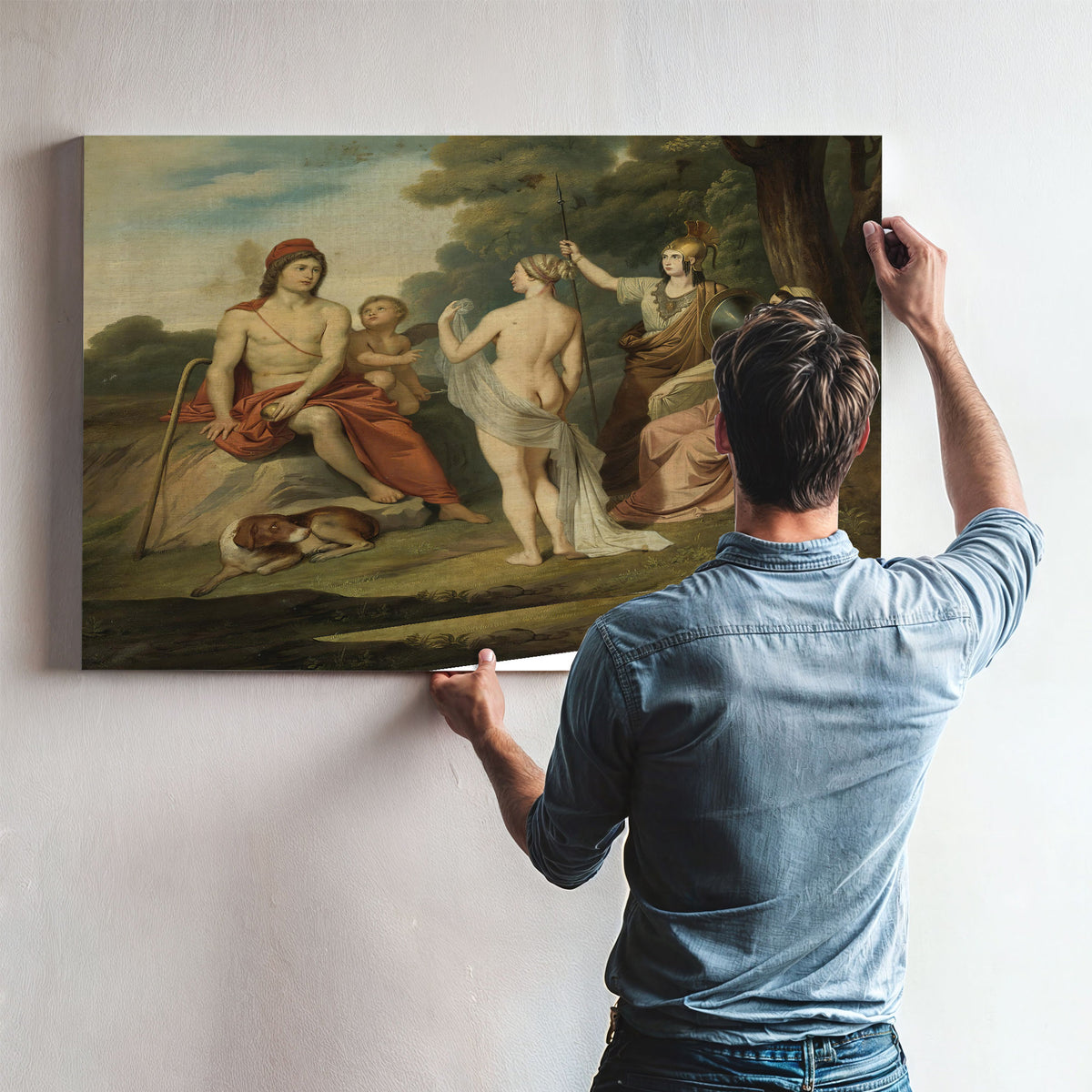 The Judgment Paris By Jacques Louis David