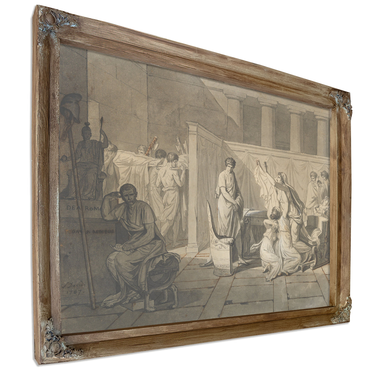 The Lictors Bringing Brutus Bodies His 02 By Jacques Louis David