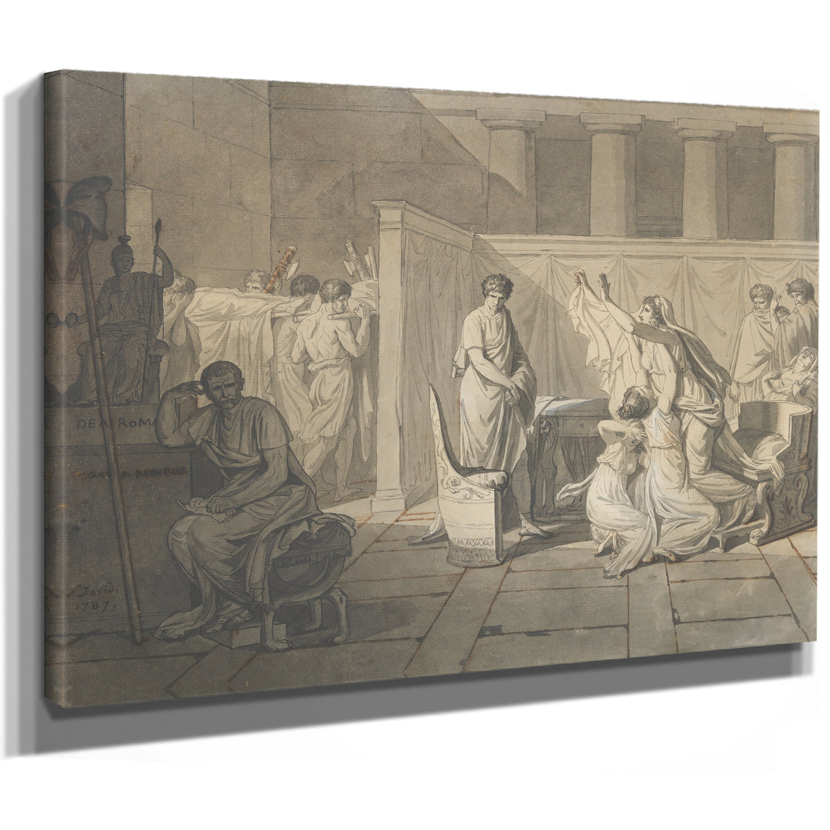 The Lictors Bringing Brutus Bodies His 02 By Jacques Louis David