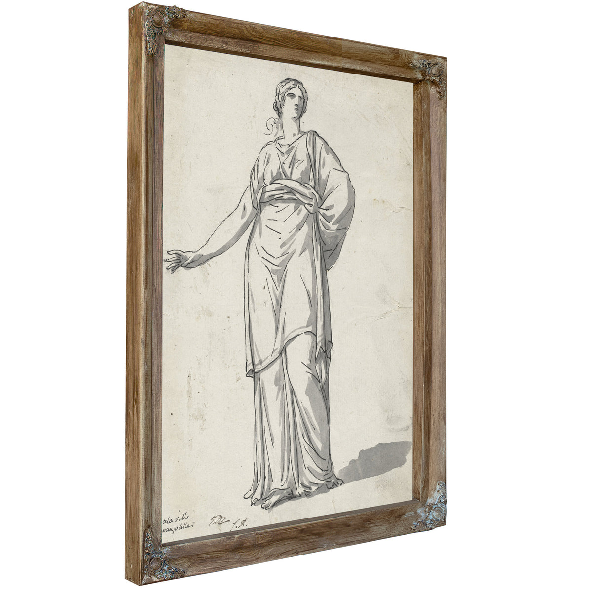 Woman the Villa Pamphili 1775 80 By Jacques Louis David
