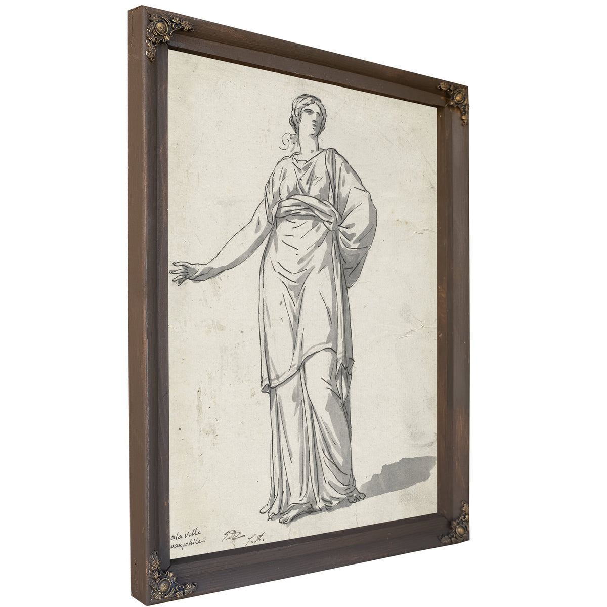 Woman the Villa Pamphili 1775 80 By Jacques Louis David