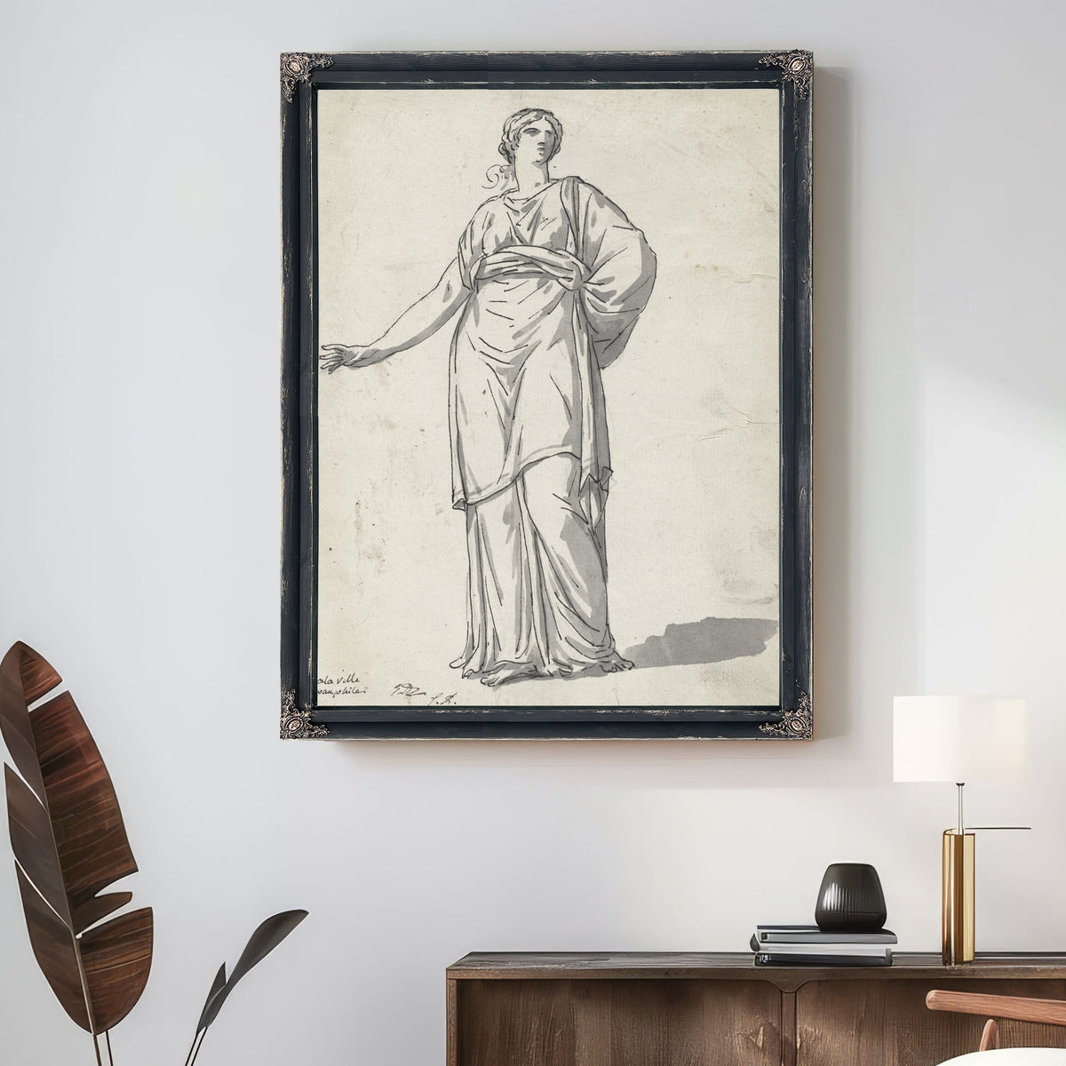 Woman the Villa Pamphili 1775 80 By Jacques Louis David