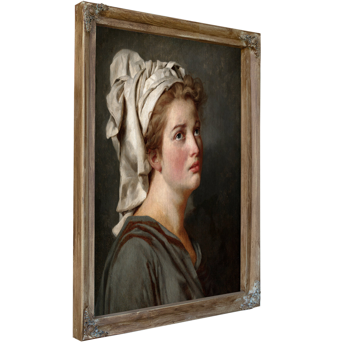 Young Woman a Turban C 1780 By Jacques Louis David