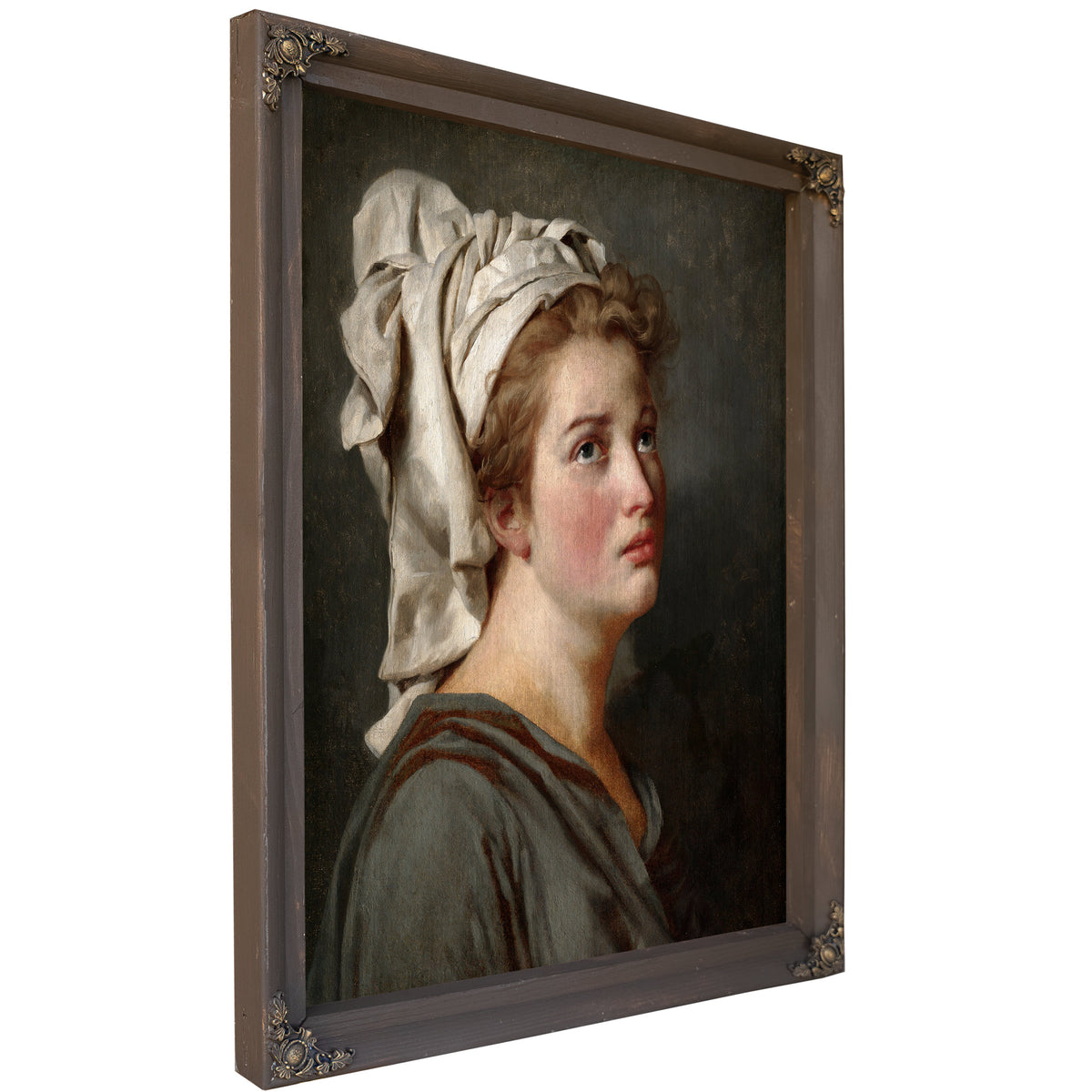 Young Woman a Turban C 1780 By Jacques Louis David