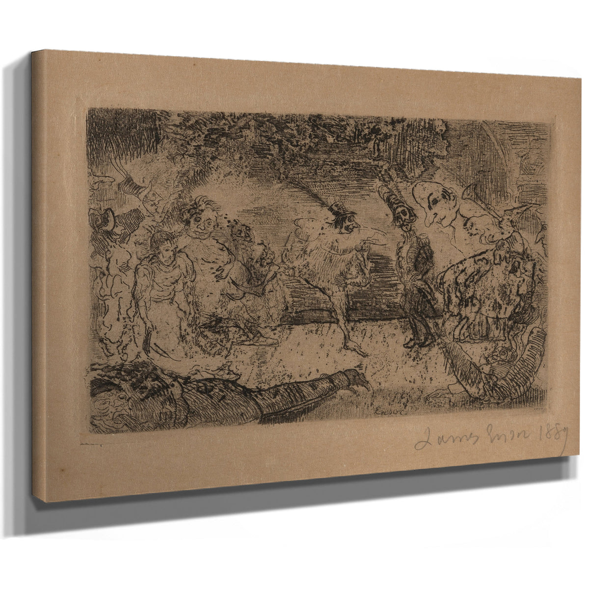 Le Bal Fantastique 1889 By James Ensor