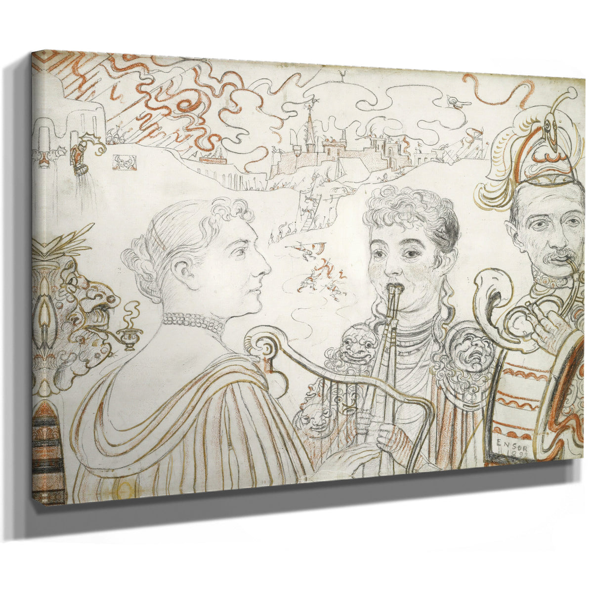 Les Musiciens 1892 By James Ensor