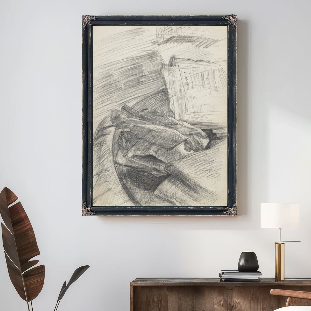Papers Books Arranged a Table Late By James Ensor