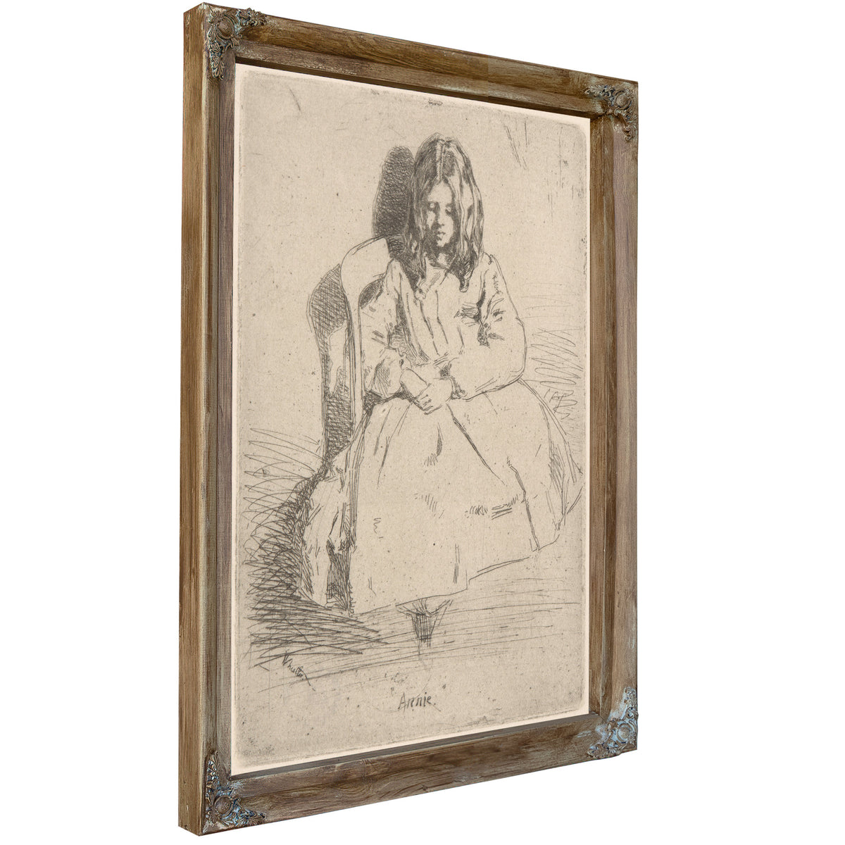 Annie Seated Ca 1858 By James Whistler