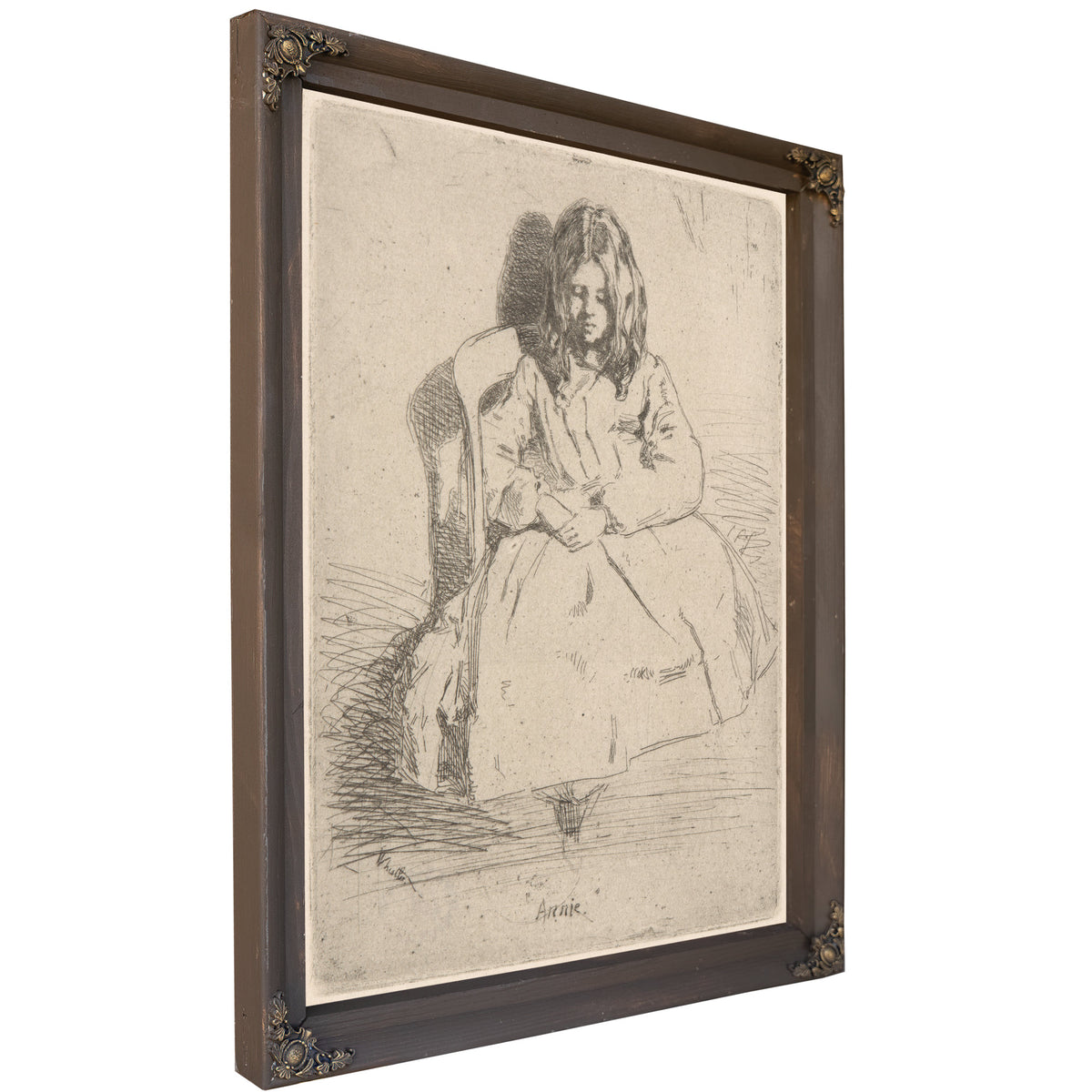 Annie Seated Ca 1858 By James Whistler