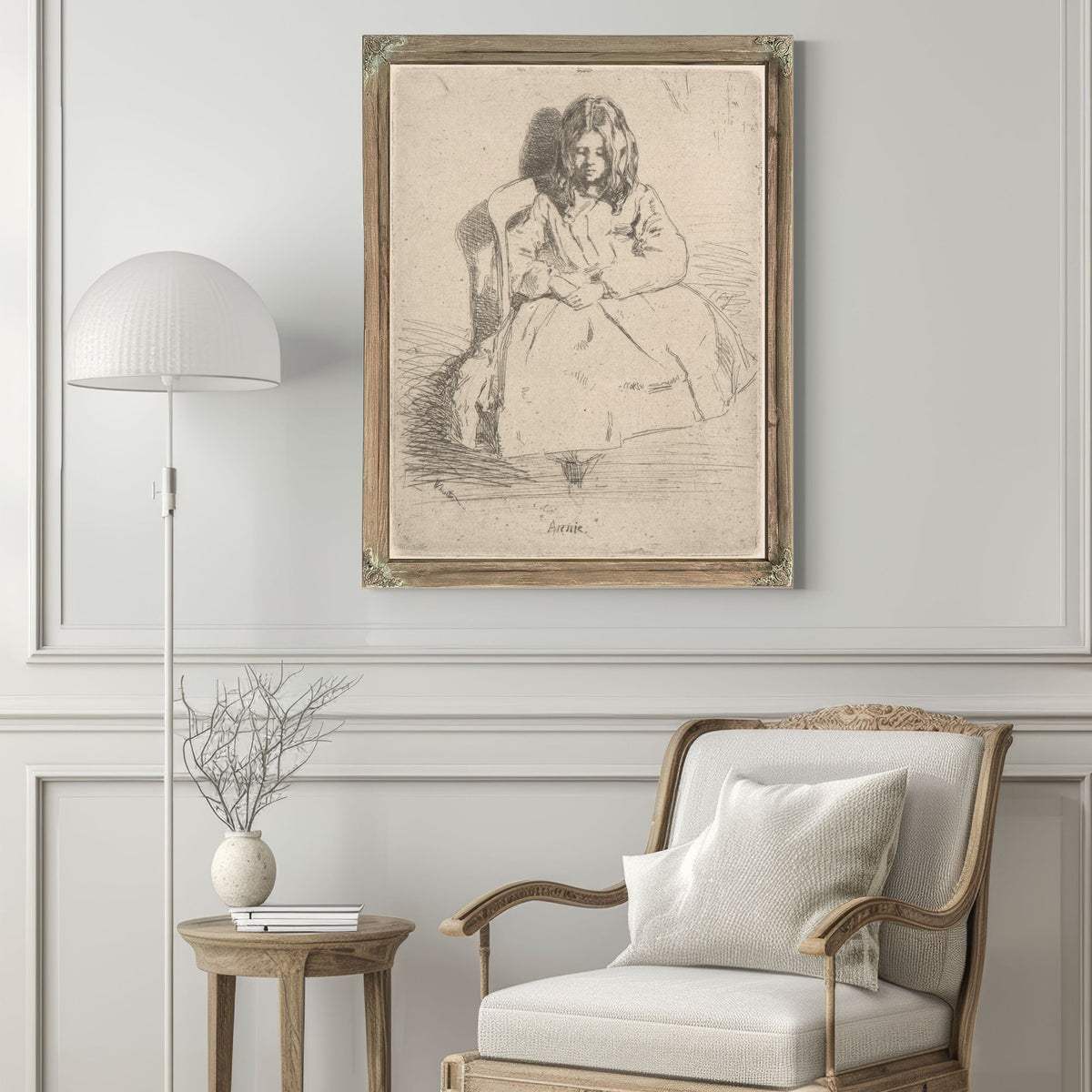 Annie Seated Ca 1858 By James Whistler