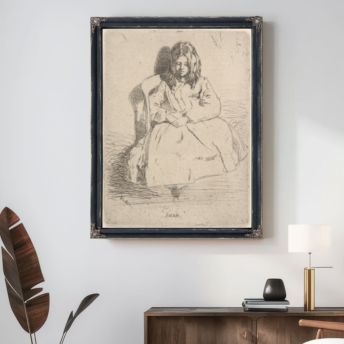 Annie Seated Ca 1858 By James Whistler